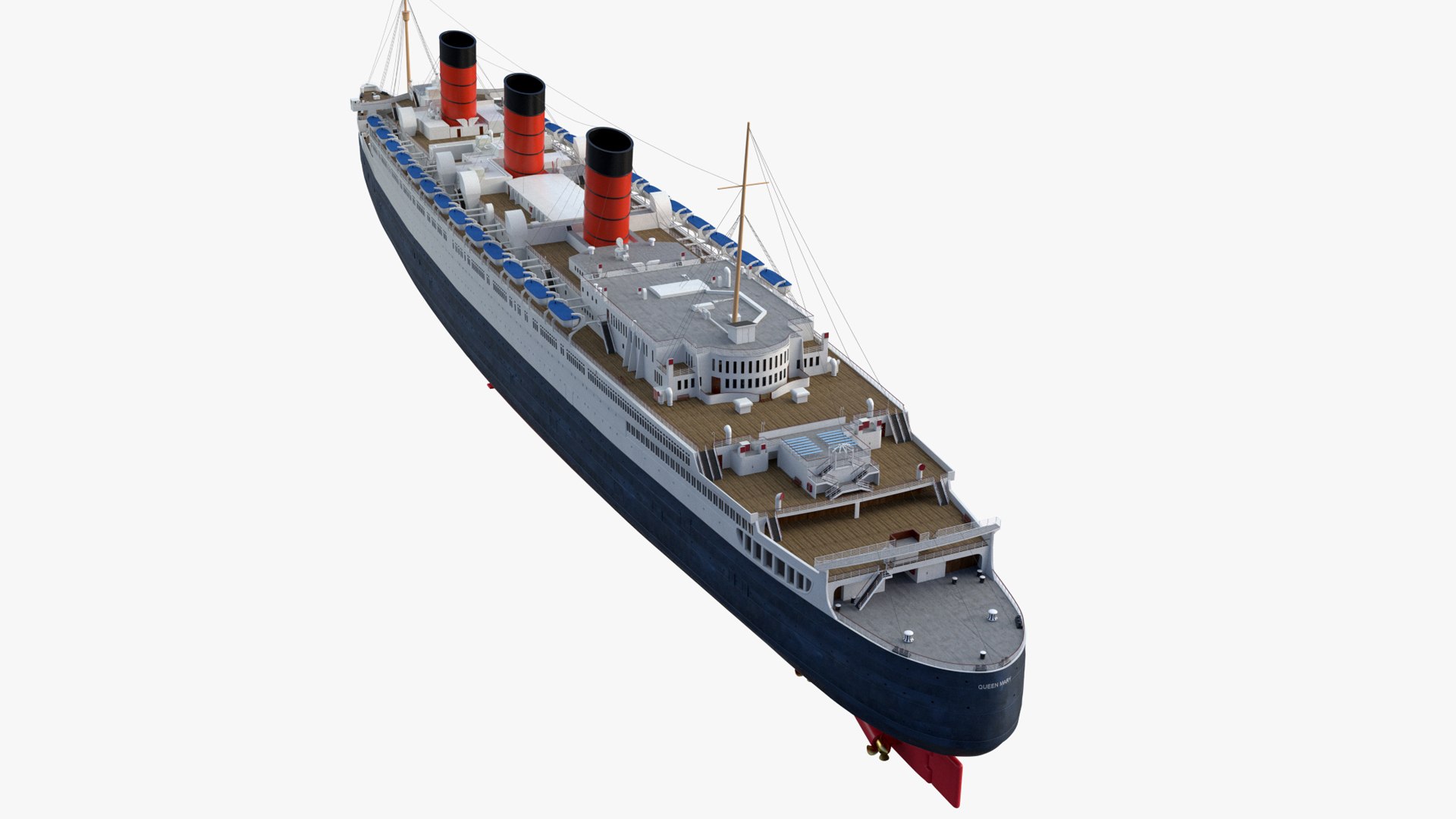 3d Queen Mary Model