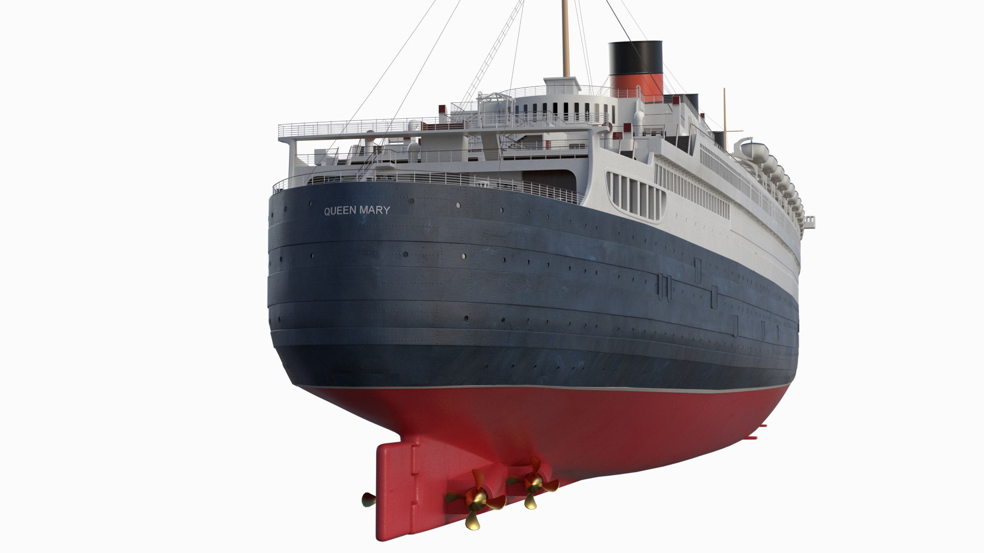 3d queen mary model