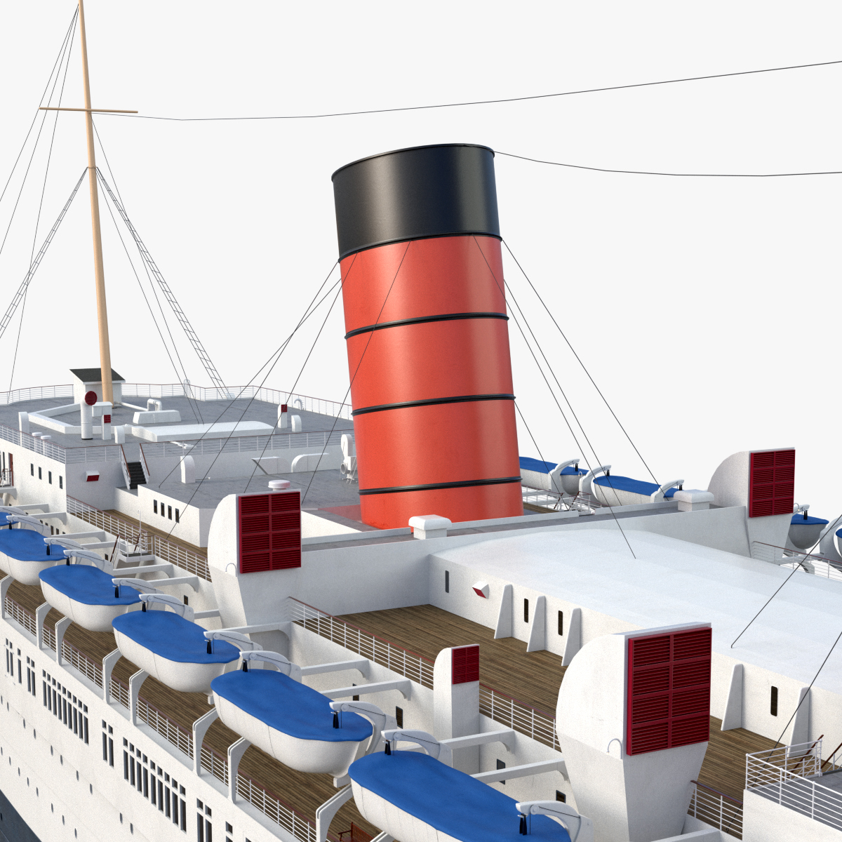 3d queen mary model