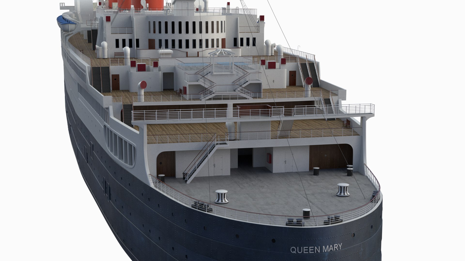 3d Queen Mary Model