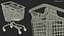 araven plastic shopping trolley 3D model