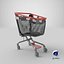 araven plastic shopping trolley 3D model