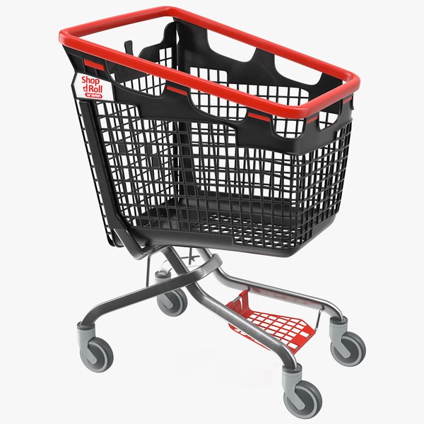 araven plastic shopping trolley 3D model