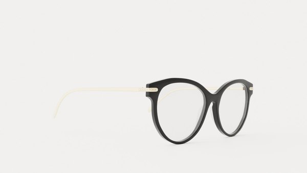 EOE EYEWEAR - Fredrika 53 Northern Black Glasses 3D model