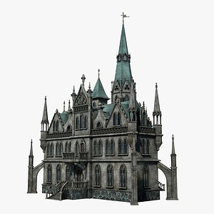 gothic house 3d model