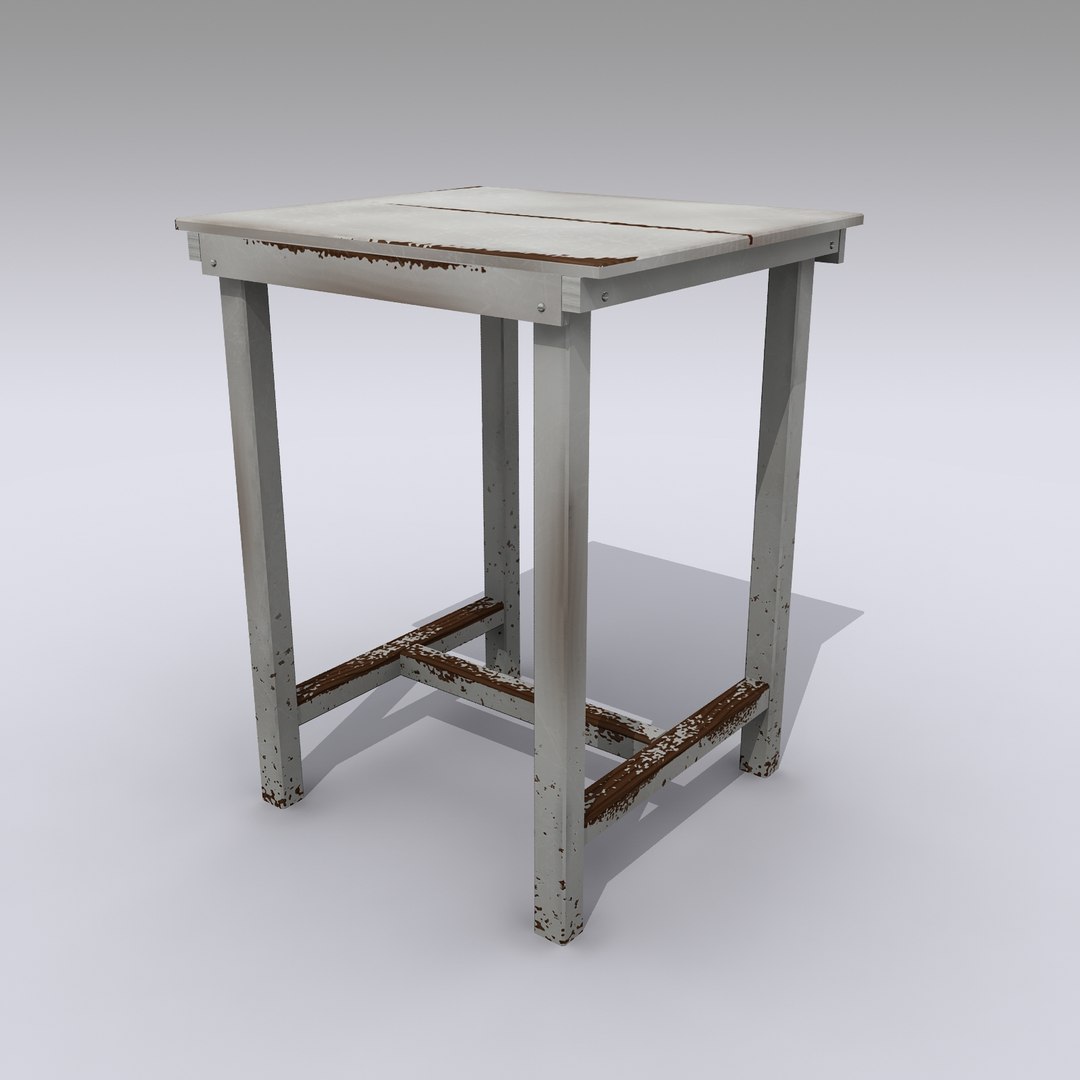 3d Obj Old Table