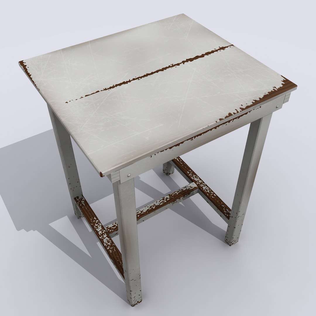 3d Obj Old Table