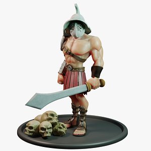 Gladiator Game Character 3D model