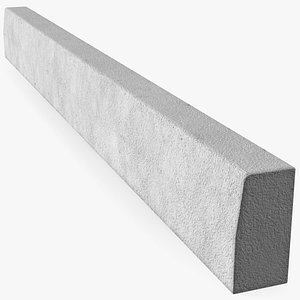 Concrete Curb 3m 3D model