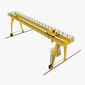 gantry crane 3d obj