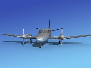 propellers cessna 441 conquest 3d 3ds