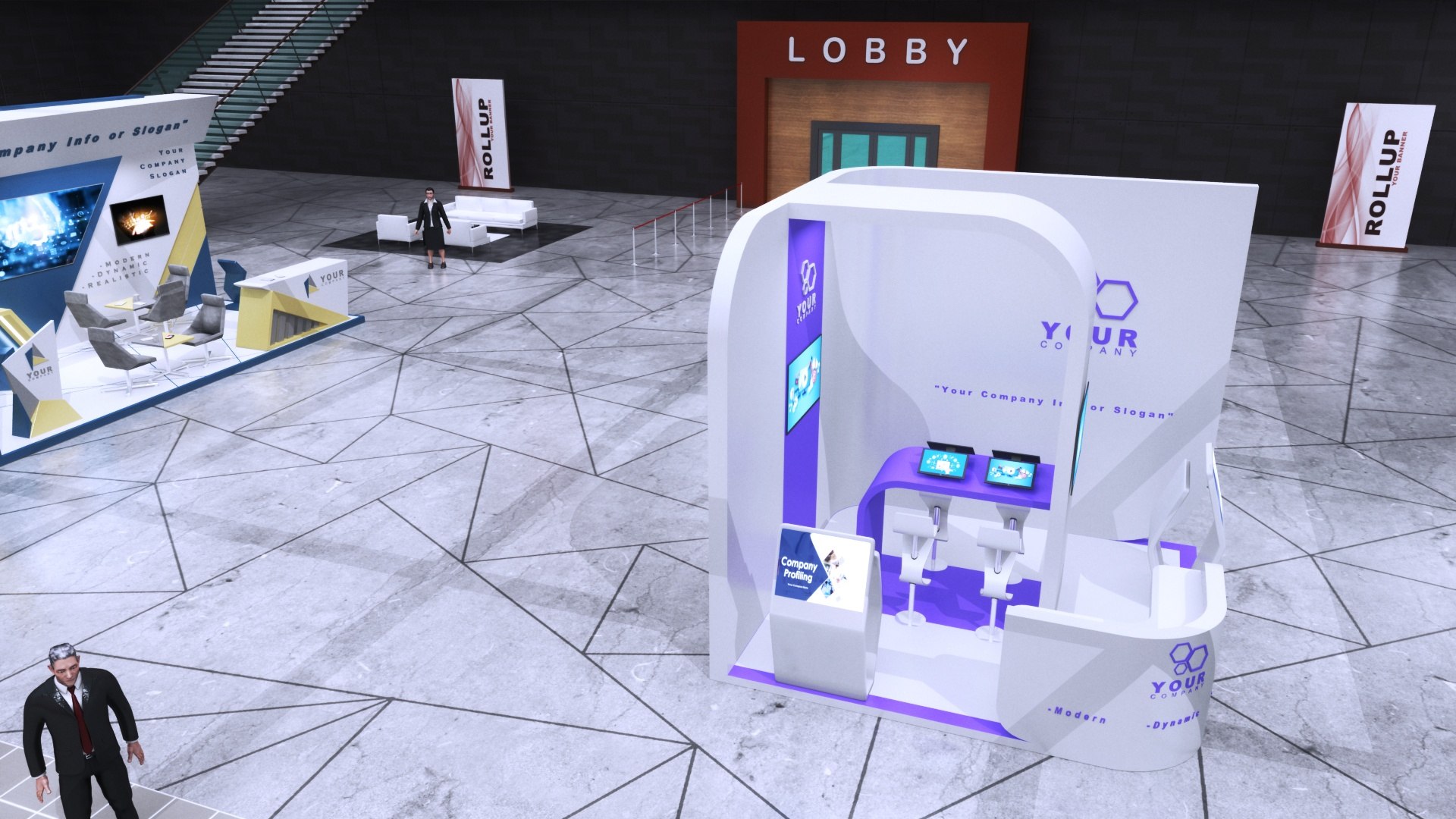 3D Exhibition Collection https://p.turbosquid.com/ts-thumb/Wt/5Au9MB/5h/virtualexhibitionfair16/jpg/1655054251/1920x1080/fit_q87/3368f4ffc95b970ff838eaf7363b5703a015578c/virtualexhibitionfair16.jpg