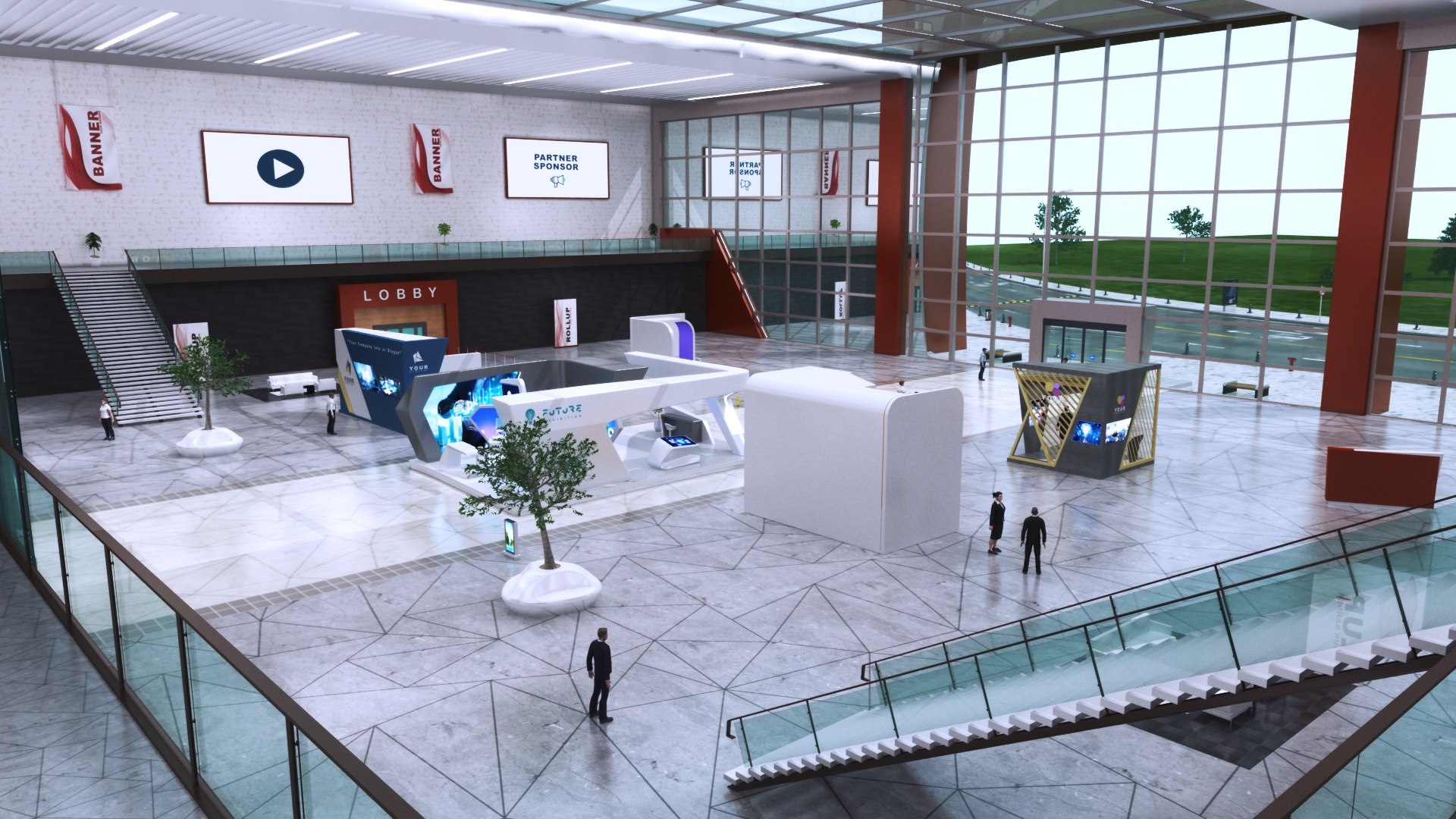 3D Exhibition Collection https://p.turbosquid.com/ts-thumb/Wt/5Au9MB/bI/virtualexhibitionfair13/jpg/1655054245/1920x1080/fit_q87/dc1149d71f814ca02cb1d9128e42b46f1cb6f05b/virtualexhibitionfair13.jpg