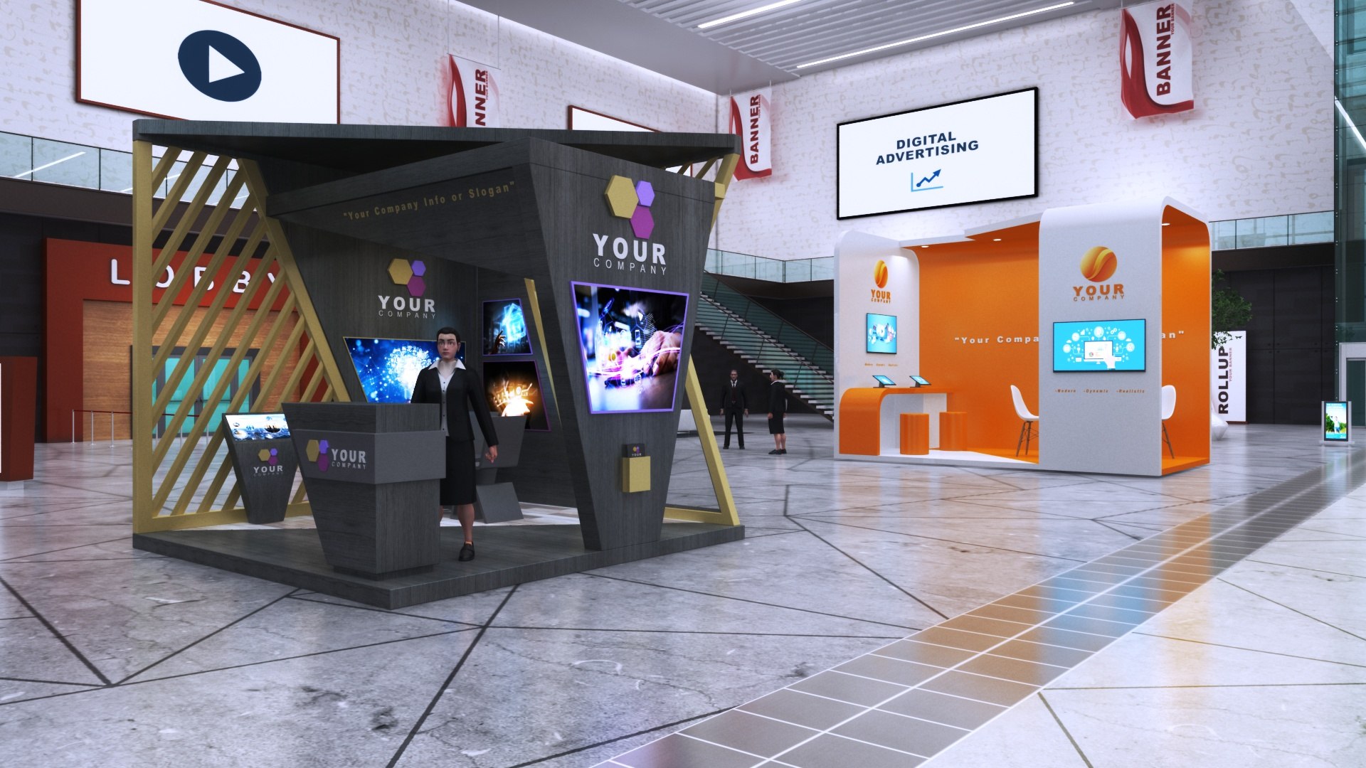 3D Exhibition Collection https://p.turbosquid.com/ts-thumb/Wt/5Au9MB/nT/virtualexhibitionfair2/jpg/1639023107/1920x1080/fit_q87/605c9ecec5f65b65584fe2c37601cb8c2d281de8/virtualexhibitionfair2.jpg