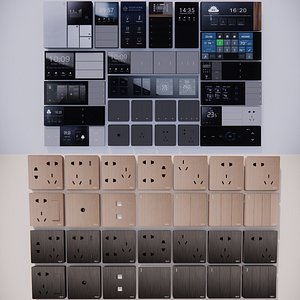 Switch and Outlet Collection-A7 3D model