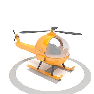 toy helicopter 3d max