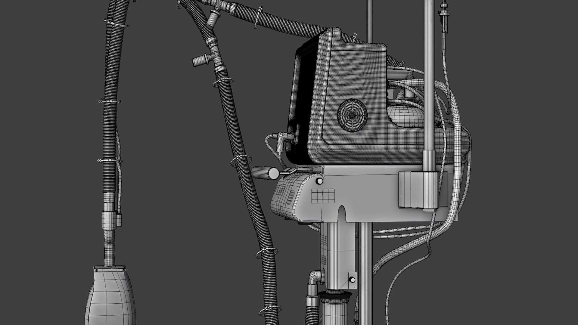 Ventilator - Breathing Apparatus - Oxygen 3D Model - TurboSquid 2283295