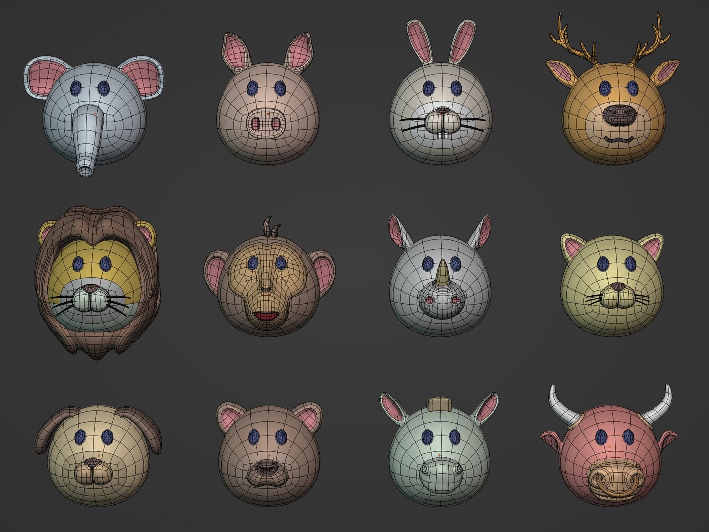 3D model Cartooon Animals Pack https://p.turbosquid.com/ts-thumb/Wt/970Ulx/CK/i3/jpg/1674663475/1920x1080/fit_q87/4087431a8437fd3d2f039488f4674258c2bdcdf1/i3.jpg