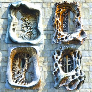 Classical Window Pack 3D model