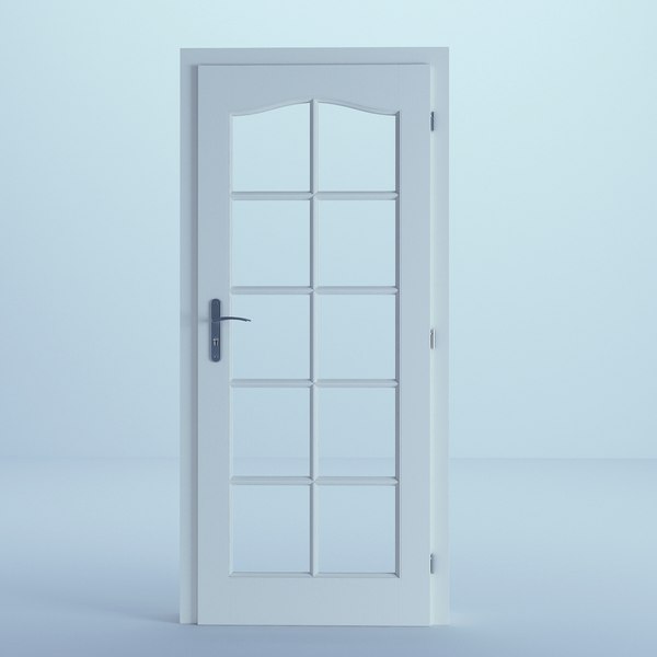 3D door white model