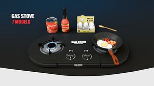 Gas Stove 3D model