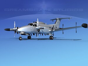Beechcraft RC-12N Guardrail Bare Metal
