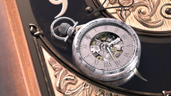 3D модель Анимированные старинные карманные часы - TurboSquid 2274853