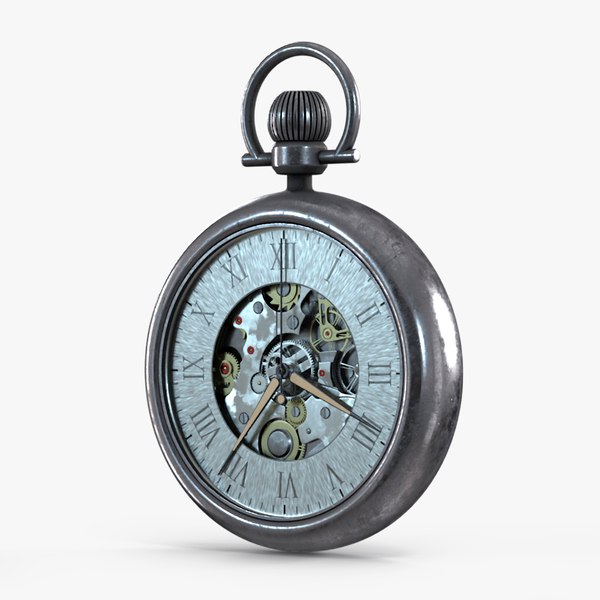 modelo 3d Reloj de bolsillo antiguo animado - TurboSquid 2274853
