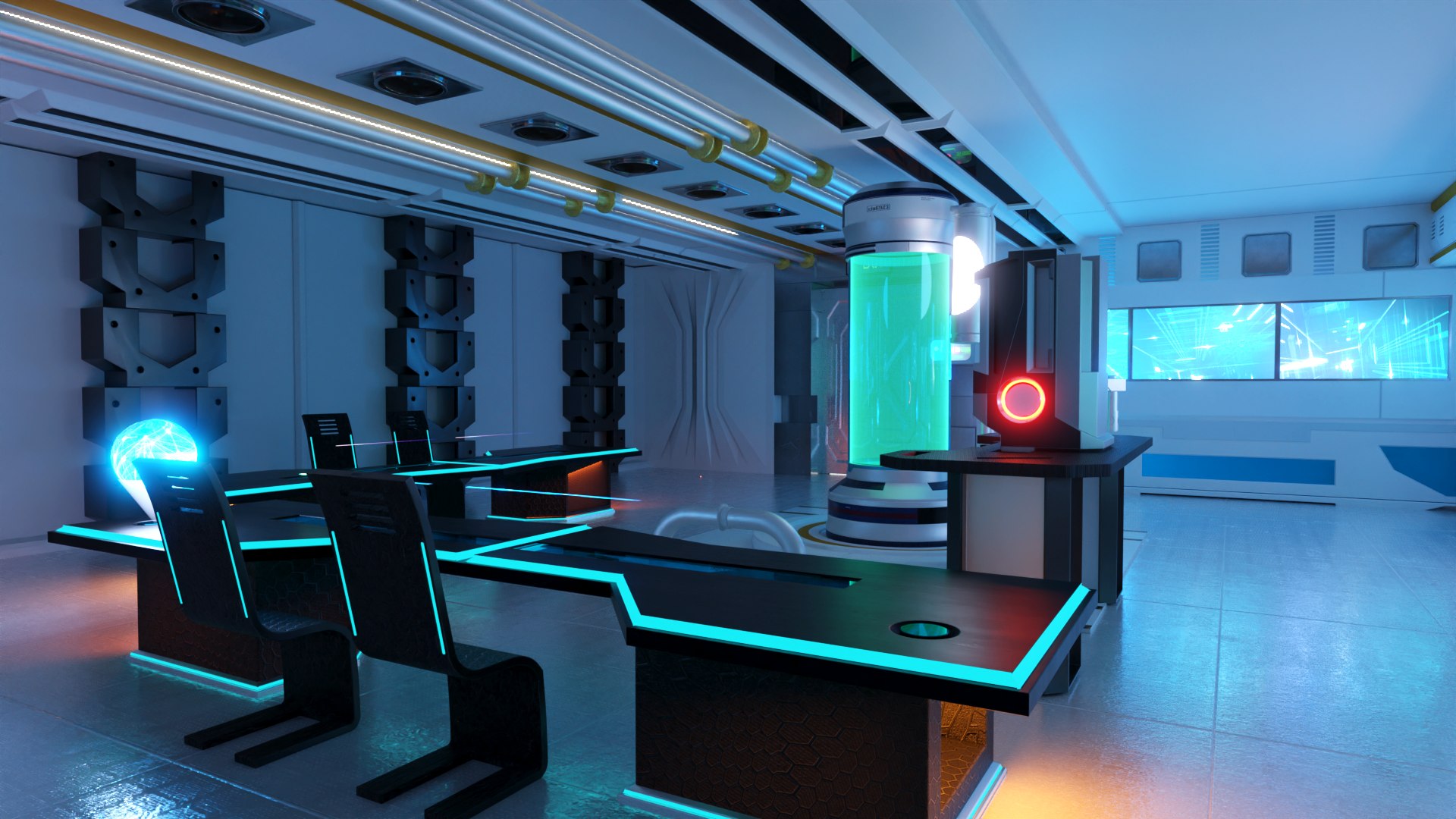 3D Scifi Laboratory 3D Model Model - TurboSquid 2262399