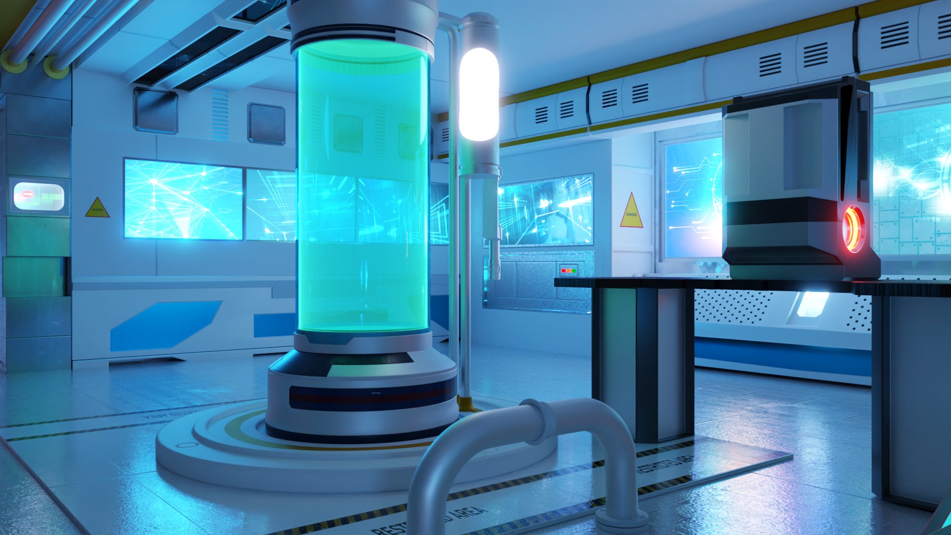 3D Scifi Laboratory 3D Model Model - TurboSquid 2262399