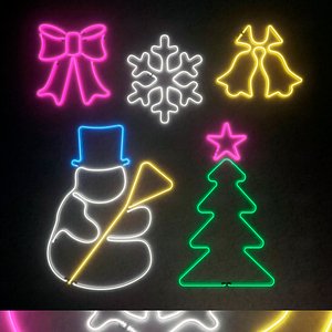 3D Light modules Set 093 Neon