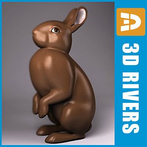 3d easter bunny