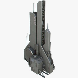3D Scifi tower