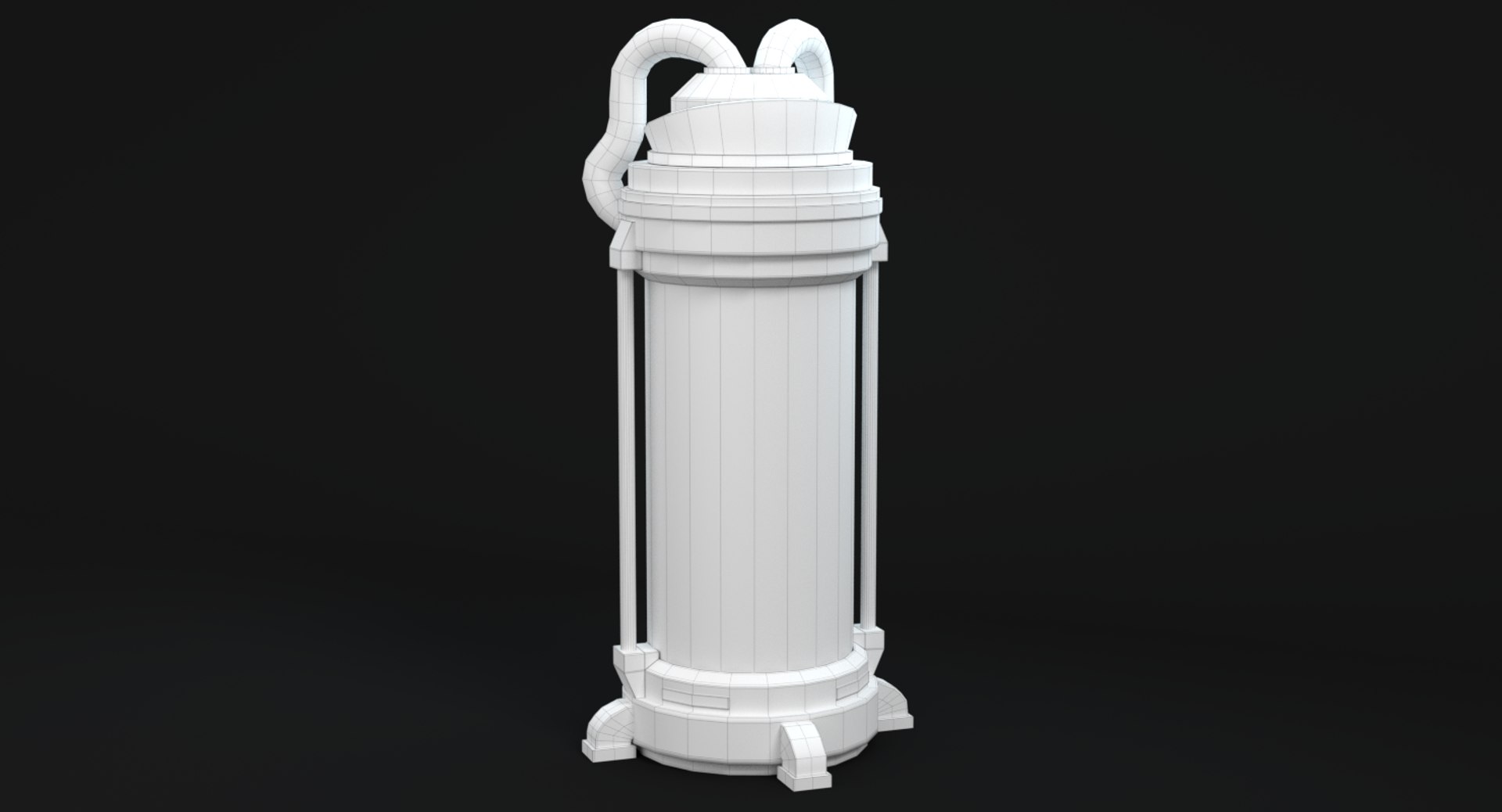 sci-fi specimen container 3d 3ds