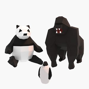 Low poly Animals model