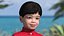 Collezione 2 di bambini asiatici truccati per Cinema 4D