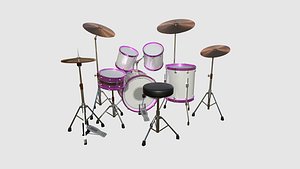 Drum 05 Pink- Drumming Music Instrument Design