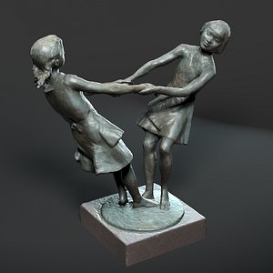 3d model statue friendship petersburg