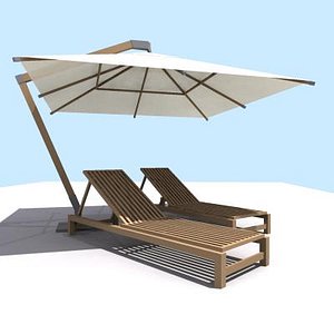 p3d pool furniture