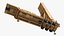 LRHW Launcher with Deployed Hypersonic Missiles Animated Rigged for Maya