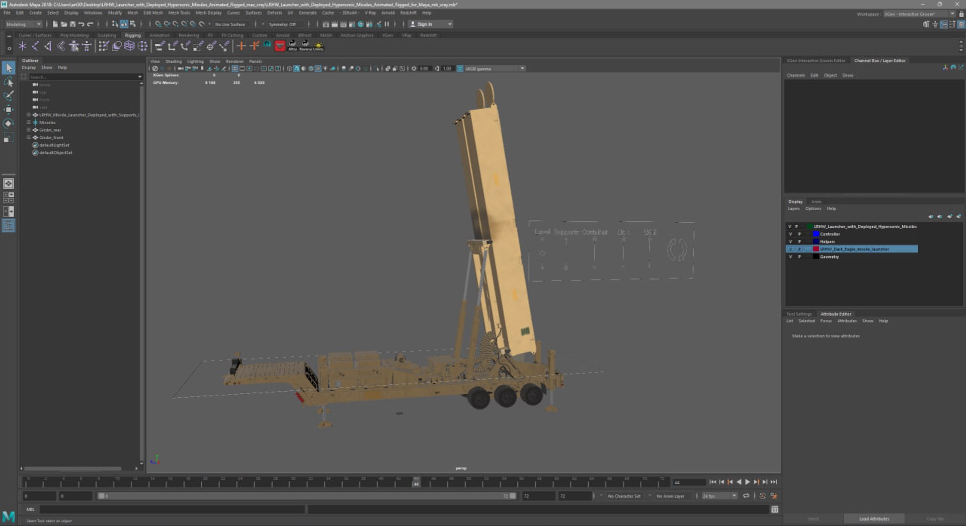 LRHW Launcher with Deployed Hypersonic Missiles Animated Rigged for Maya 3D https://p.turbosquid.com/ts-thumb/Wt/d8g2SD/ZJ/lrhw_launcher_with_deployed_hypersonic_missiles_animated_rigged_for_maya_1005/jpg/1760029515/1920x1080/fit_q87/cd4484210693d0ecca027efd04d789d232270f44/lrhw_launcher_with_deployed_hypersonic_missiles_animated_rigged_for_maya_1005.jpg