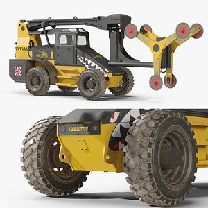 3D OMC Hedgehog Tree Trimmer Dirty Rigged model