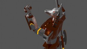Low Poly Anubis Mech