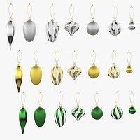 Decorative Christmas Bauble Set