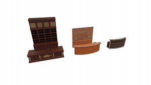 3D Reception Desks model