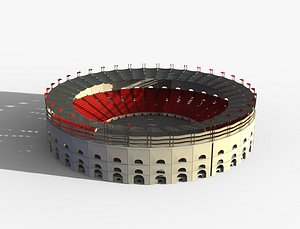 stadium Low-poly 3D model 3D model