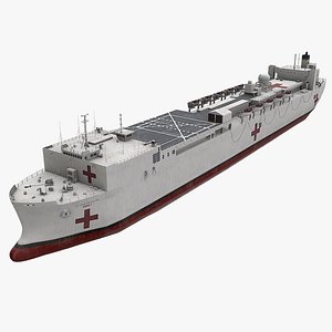 Hospital Ship USNS Mercy 3D model