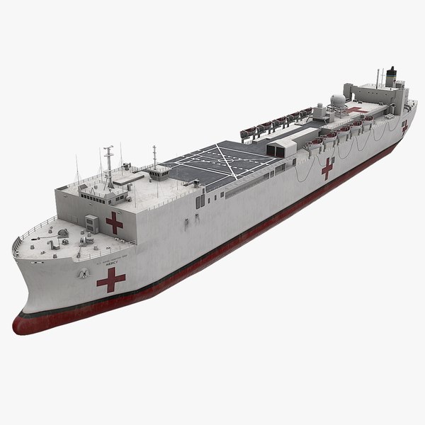 modelo 3d Buque hospital USNS Mercy - TurboSquid 2476369