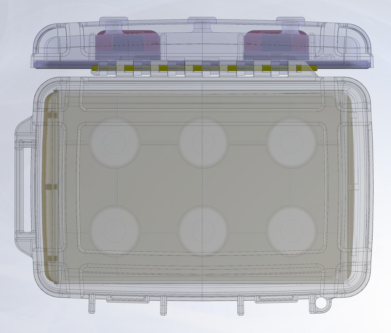 Caddy For Microplate Microtiter 20mm Diam Six Well 3D Model ...