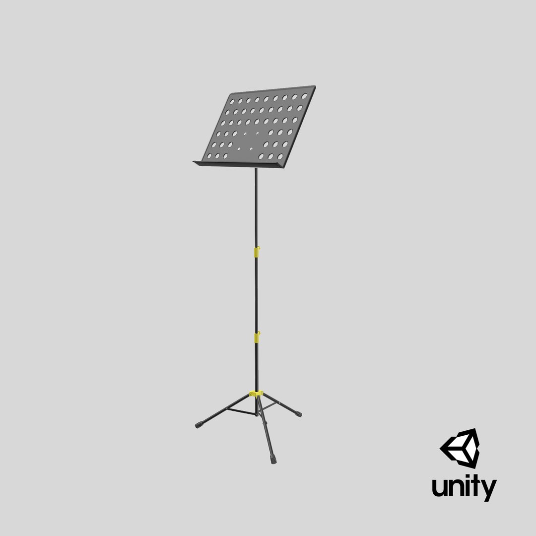 Music Stand 3D https://p.turbosquid.com/ts-thumb/Wt/pLC5m9/Qf/stemcell_unity_render/png/1641469553/1920x1080/fit_q87/0bd937f994c16d0907a5c70e9d64b0f9a469fa2e/stemcell_unity_render.jpg